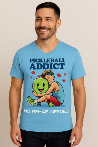 Pickleball Addict T-Shirt – No Rehab Needed - Image 5