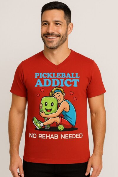 Pickleball Addict T-Shirt – No Rehab Needed - Image 4